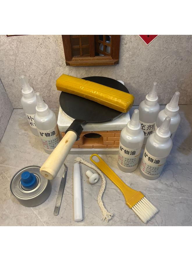 Bluejw Shake The Sound Of Brushed Rice Cake Shake The Sound Of Live Rice Cake Mini Kitchenette Real Cooking Kitchen Creative Food Play Creative Gift - Image 1