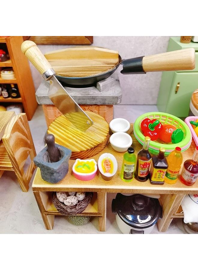 Bluejw Shake The Sound Of Brushed Rice Cake Shake The Sound Of Live Rice Cake Mini Kitchenette Real Cooking Kitchen Creative Food Play Creative Gift - Image 2