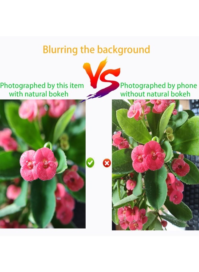Professional 2 in 1 Lens Universal Clip 37mm Mobile Phone Lens 0.45x 49uv Super Wide-Angle + Macro HD Lens for All Smartphones  - Image 4