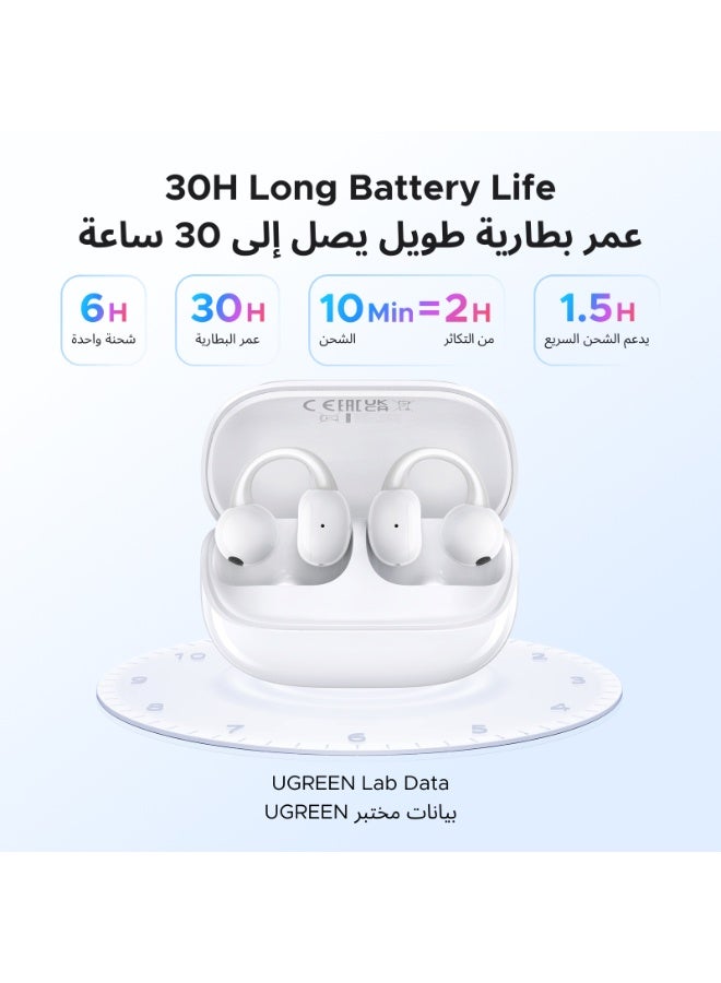 يو جرين سماعات أذن لاسلكية مفتوحة مع شاشة لمس ذكية، سماعات أذن لاسلكية بلوتوث 5.4، 12 وظيفة لمس مفتوحة، غشاء 12 مم، زمن انتقال منخفض 110ms، متوافقة مع ايفون وهواوي وشاومي - Image 4