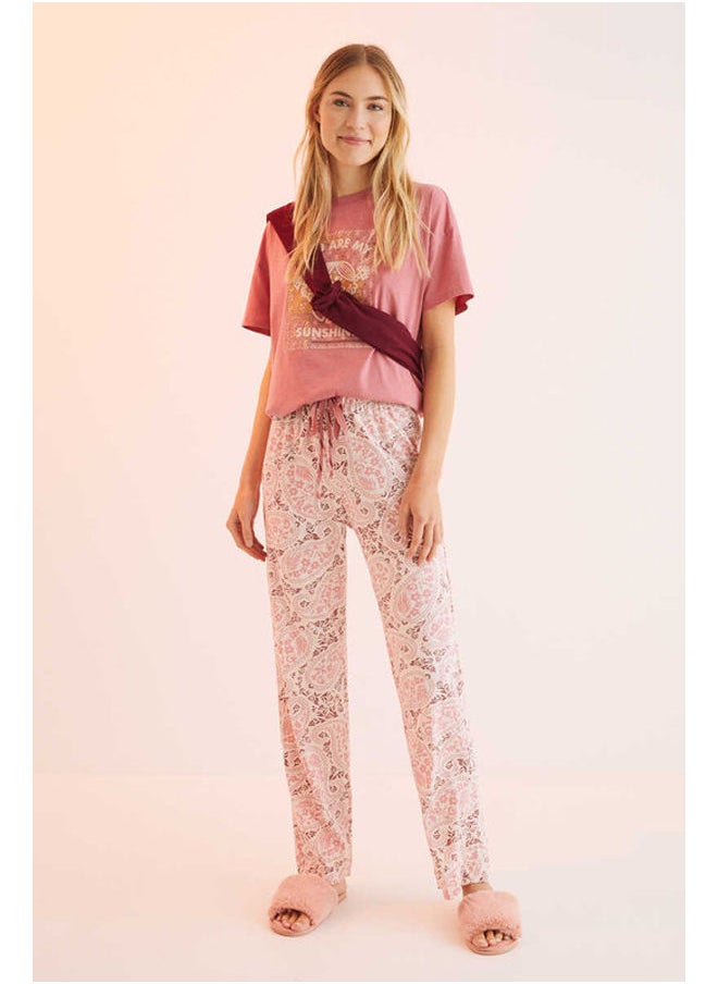 Paisley long trousers