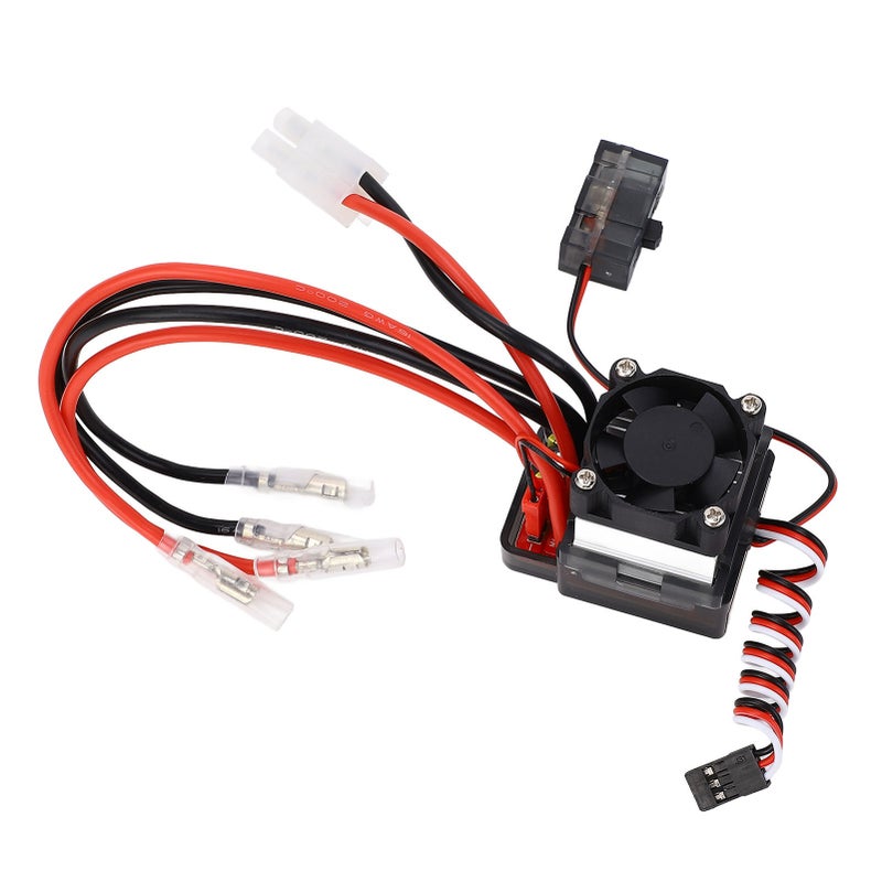 320A RC Brushed ESC for 7.4 to 16V Voltage 2 to 4S LiPo 6 to 12 NiMH Brushed ESC Electronic Speed Controller for 1/10 RC Car Boat - Image 3