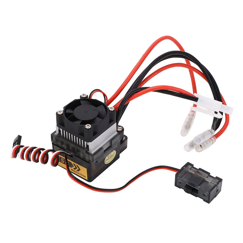 320A RC Brushed ESC for 7.4 to 16V Voltage 2 to 4S LiPo 6 to 12 NiMH Brushed ESC Electronic Speed Controller for 1/10 RC Car Boat - Image 1