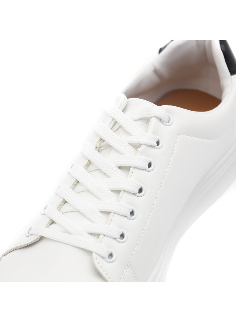 Mon Ami Men Sneakers, Lace-Up Low Top Loafer, Walking Casual Dress Shoes for Men, Comfortable Fashion Sneakers, White Shoes - Image 5