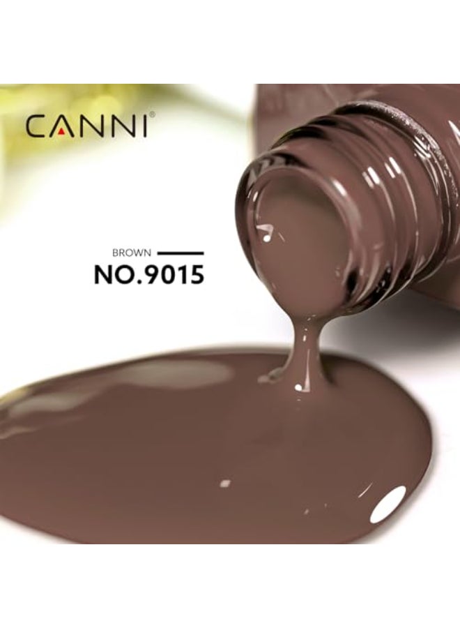 CANNI Brown Gel Nail Polish 1Pcs Dark Brown Gel Polish Chocolate Coffee Color High Gloss Soak Off U V Nail Manicure Salon DIY - Image 3