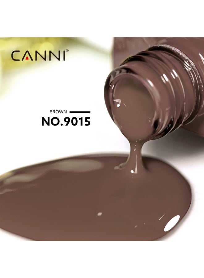 CANNI Brown Gel Nail Polish 1Pcs Dark Brown Gel Polish Chocolate Coffee Color High Gloss Soak Off U V Nail Manicure Salon DIY - Image 4