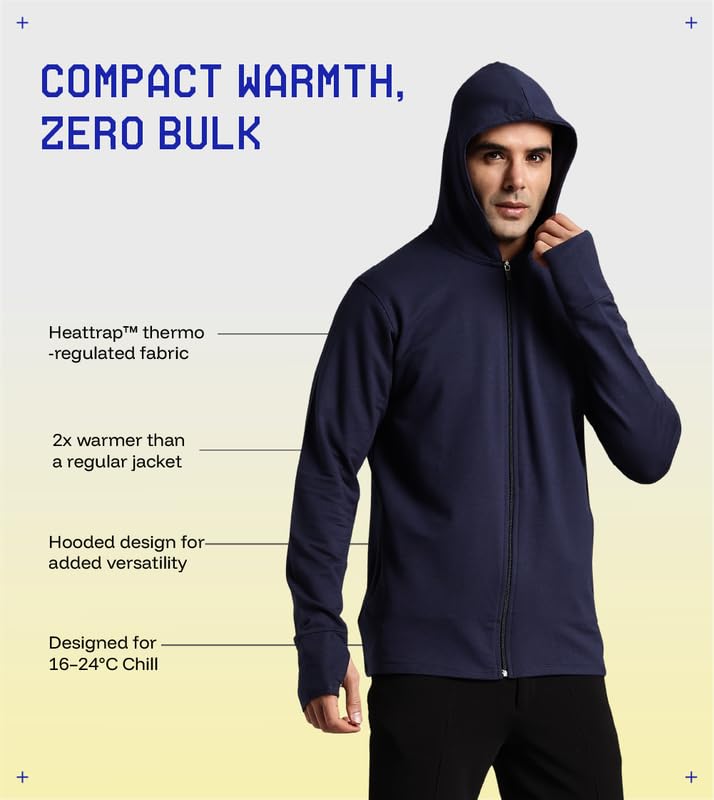 BLUE TYGA Anti-AC Thermal Jacket Pro – Winter Jacket with Ultra-Lightweight HeatTrap™ Technology for Office, Flight, Travel & Indoor Cold Weather - Image 3