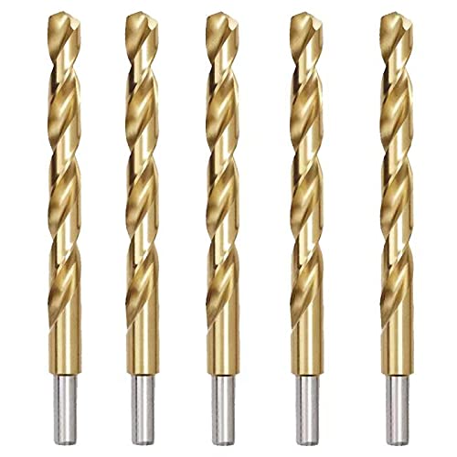DRILLFORCE 5PCS, 1/2", Titanium Coated Drill Bits - Image 1