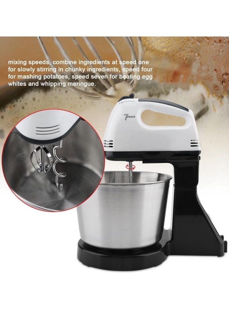 Scarlett - Multifunctional Food Mixer Kitchen Electric Mixer Machine With Stand Stainless Steel Dough Hooks And Beating Mixer 7 Speed - Image 1