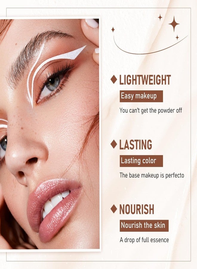 KONSSEE 2 In 1 Anti Wrinkle Foundation Stick, Korea Flawless Eraser - Hydrating Lightweight, Double Head Foundation Make Up Stick with Brush,Multi-Use Face Makeup Contour (Natural, 1PC) - Image 5