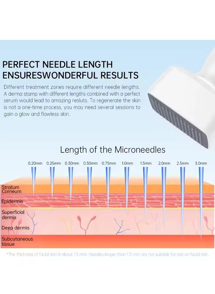 في كان ختم ديرما بإبرة دقيقة قابلة للتعديل تحتوي على 140 إبرة - Image 4