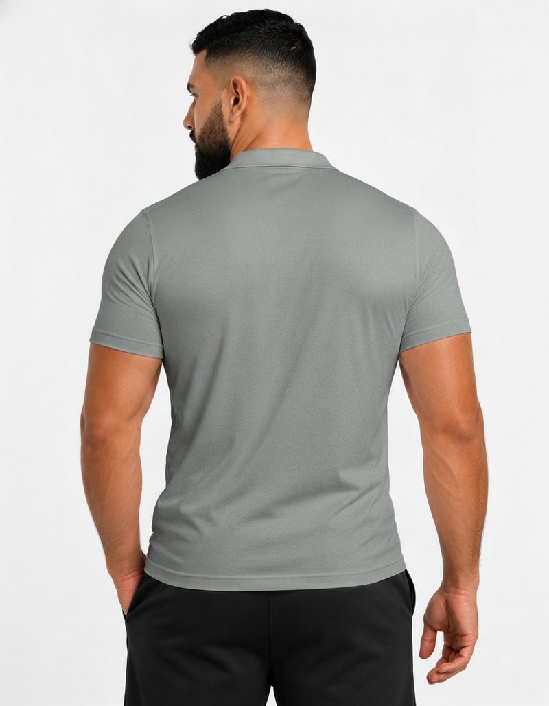 بريما إيس رجالي Polo الهواء الطلق والنشاط لاكشري Grey - Image 2