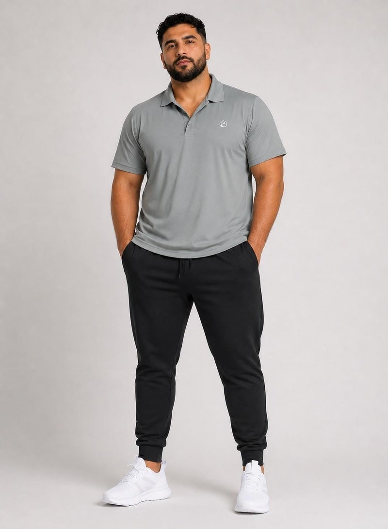 بريما إيس رجالي Polo الهواء الطلق والنشاط لاكشري Grey - Image 3