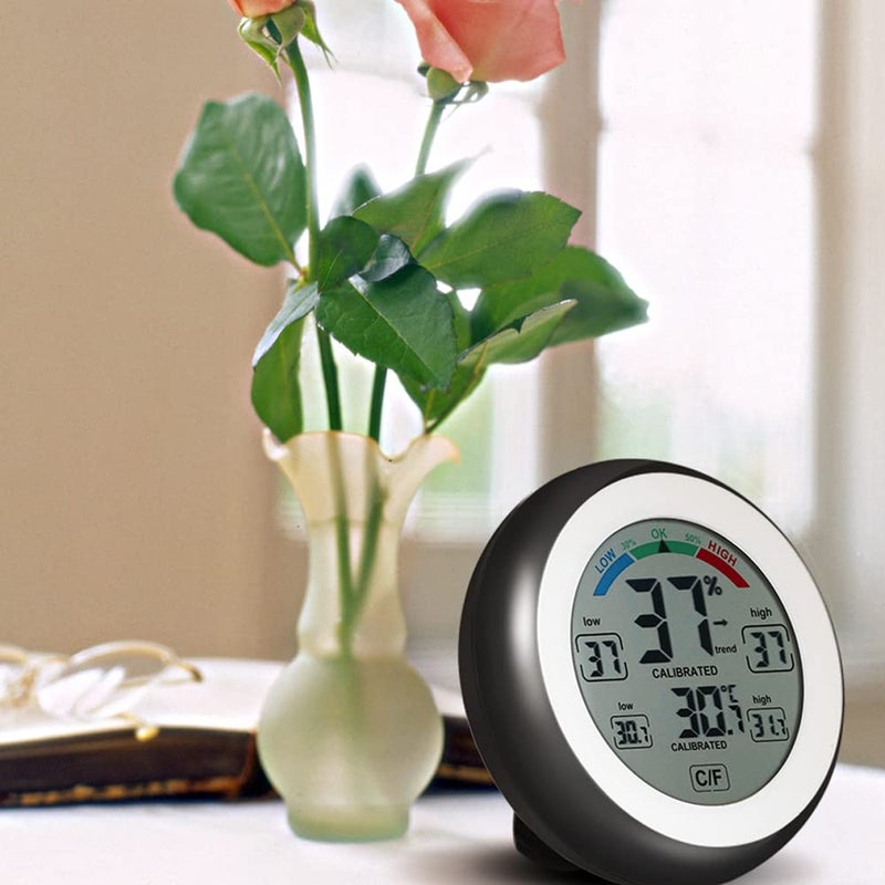 Eacam °C/°F Digital Thermometer Hygrometer Temperature Humidity Meter Max Min Value Trend Display - Image 2