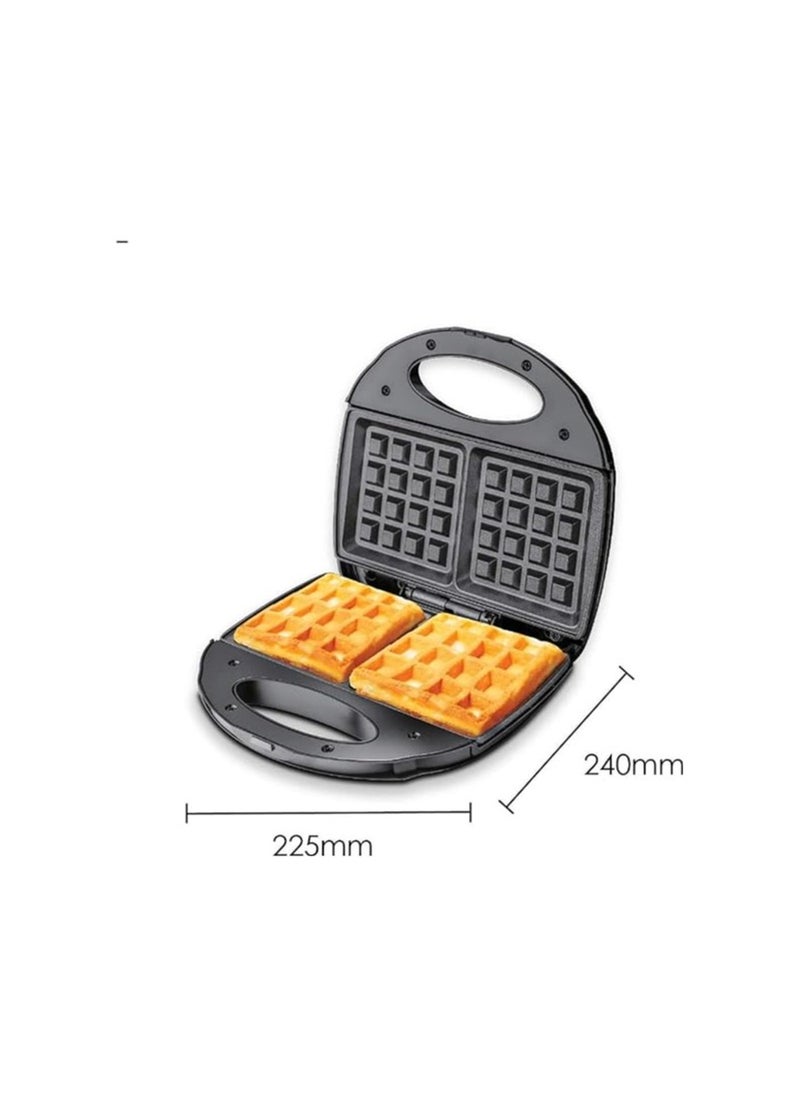 JAMAKY Jamaki Waffle Maker 1000 Watt Stainless Steel Anti-Break - JMK 2001  - Image 3