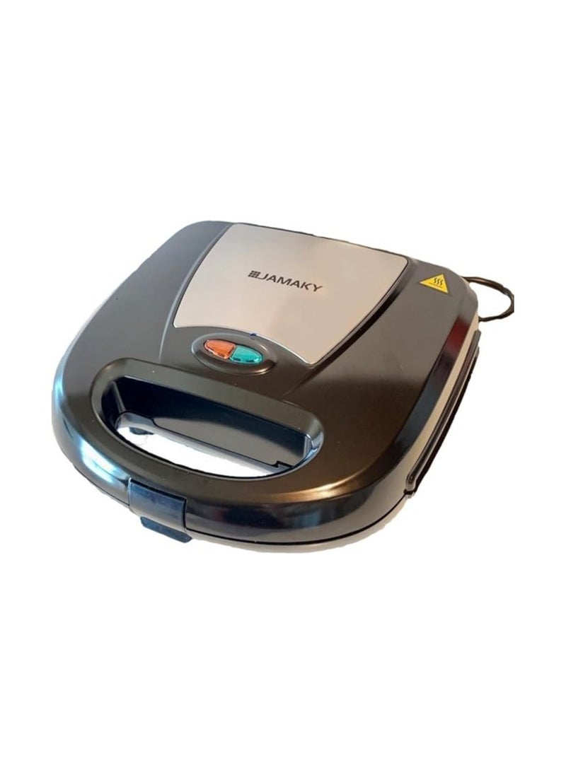 JAMAKY Jamaki Waffle Maker 1000 Watt Stainless Steel Anti-Break - JMK 2001  - Image 2