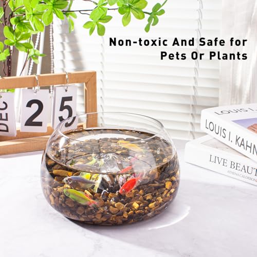 EZEELAI 0.5 Lb/230g Crystal Chips Tumbled Polished Natural Tiger Eye Gravel Stones, Irregular Shaped Healing Stones Gravel Pebble for Crafts, Vases Filler and Fish Turtle Tank Decorations - Image 4