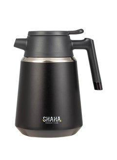 SHAHA Stainless Steel Vacuum Flask With Filter 1.8L Black  - Image 1