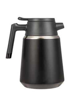 SHAHA Stainless Steel Vacuum Flask With Filter 1.8L Black  - Image 2