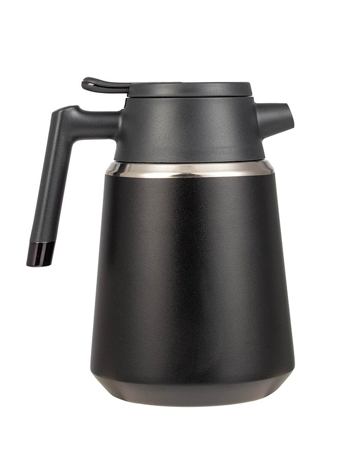 SHAHA Stainless Steel Vacuum Flask With Filter 1.8L Black  - Image 2