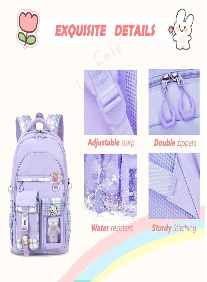 PRLINJSK Kids Backpack for Girls for School - Image 4