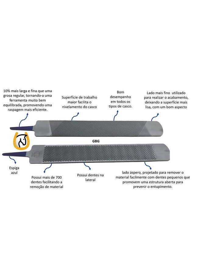 Heller Farrier Hoof Rasp Heller Excel 14in - Image 2