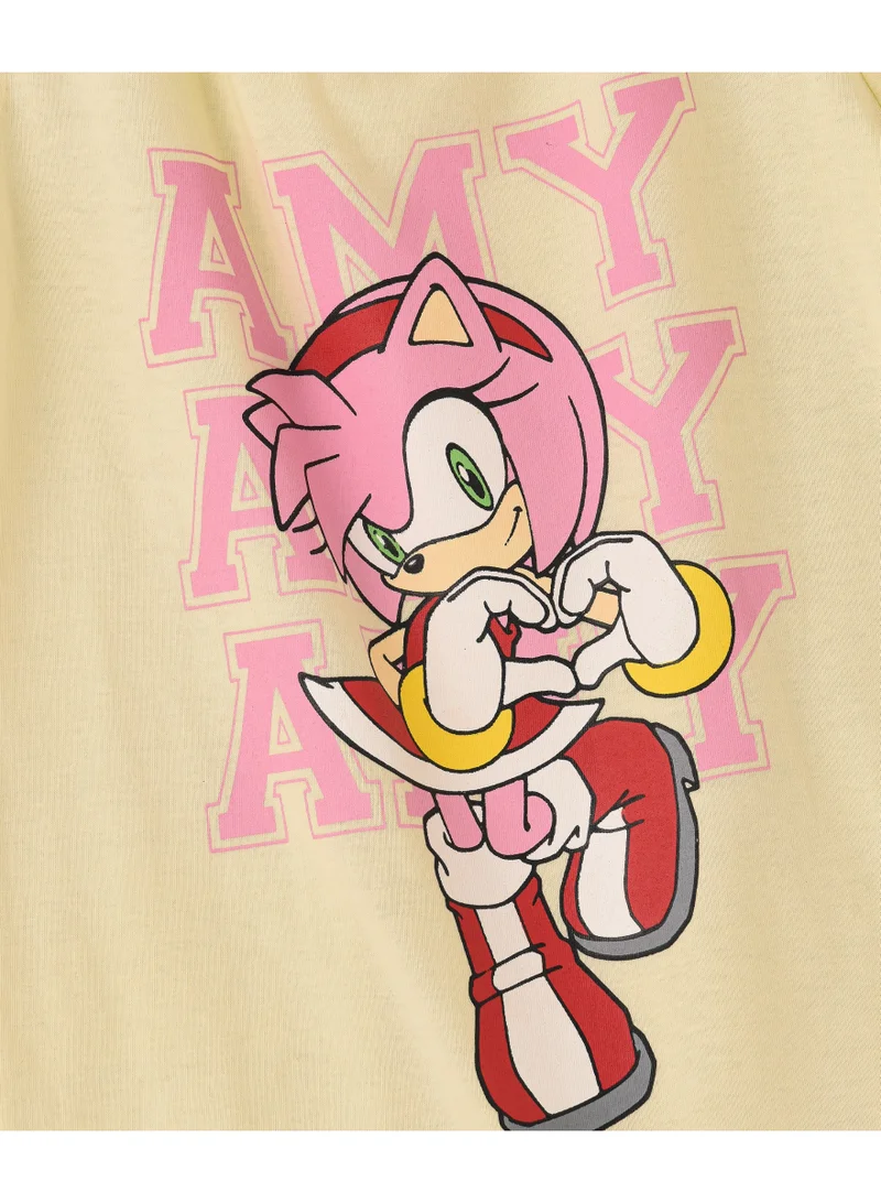 SONIC Sonic Tshirt for Girls | Casual Wear with Cotton Jersey Fabric | Regular Length