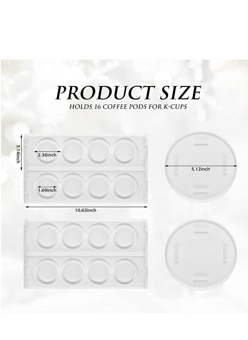 SYOSI - Coffee Pod Holder Resin Mould Silicone Moulds 4 Sides Holders Diy Crystal Glue Dropping Epoxy Casting Rotary Storage Rack Display - Image 1