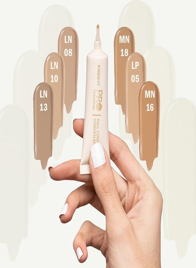 INSIGHT Professional Full Cover Concealer - LN-08 | Creamy Velvety Finish | Lightweight Waterproof Formula | Easily Blendable | Enriched with Vitamin E & Almond Oil | 20 g - Image 4