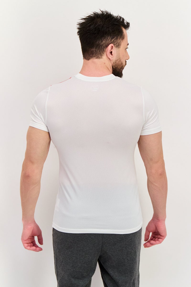 PUMA تي شيرت تدريب قصير الأكمام للرجال، ملابس رياضية، مجموعة بيضاء - Image 3