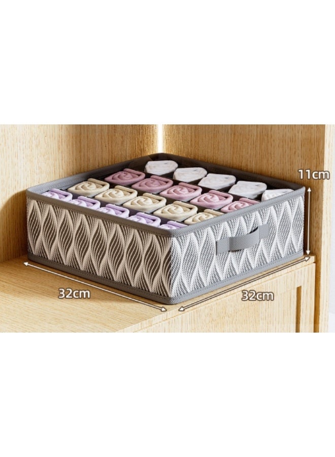 Noon East Storage Basket Grey Fabric 3 pieces 32x16x11 cm - Image 3