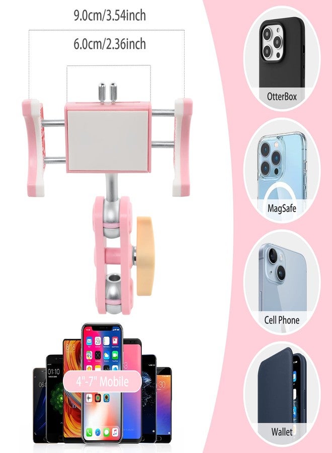 Rednow Suction Cup Phone Mount 360 Rotating Universal Ball Head Arm for Car Dashboard Windshield Vehicle Sunroof (1pc*Pink) - Image 3