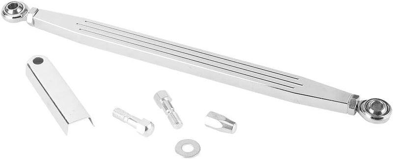 300mm/12in Stripe Long Type Gear Shift Arm Lever Linkage Link Rod, Gear Shift Linkage Shifter Bar, Adjustable Gear Shift Change Rod with Aircraft - Quality Rod Ends, Precision Alum - Image 1