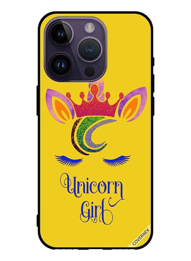Covernex Protective Case Cover For Apple iPhone 14 Pro Unicorn Girl Art - Image 1