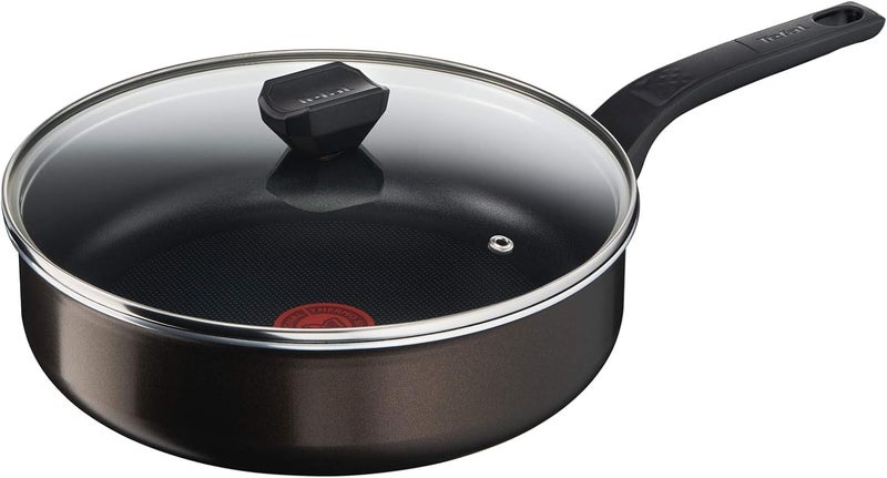 T-fal Tefal Easy Cook & Clean B5543302 Non-Stick Frying Pan with Lid Suitable for All Heat Sources Except Induction, Aluminium, N/C - Image 1