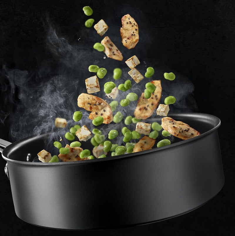 T-fal Tefal Easy Cook & Clean B5543302 Non-Stick Frying Pan with Lid Suitable for All Heat Sources Except Induction, Aluminium, N/C - Image 5