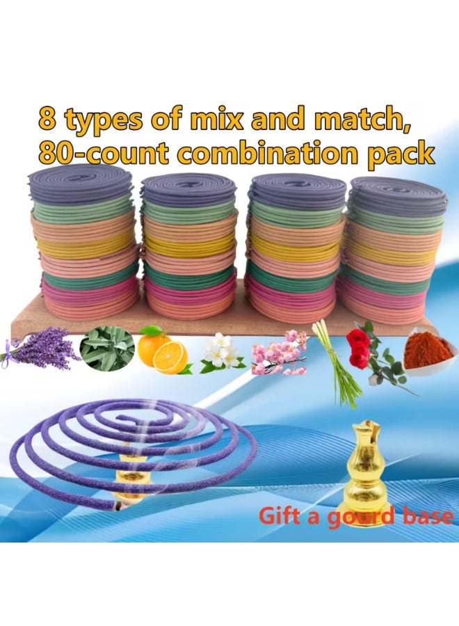 Incense Coils | ViviRasmi | Jasmine Incense |120 Piceces Jasmin Scented Coils -FREE CERAMIC INCENSE BURNER (Coils) - Image 2