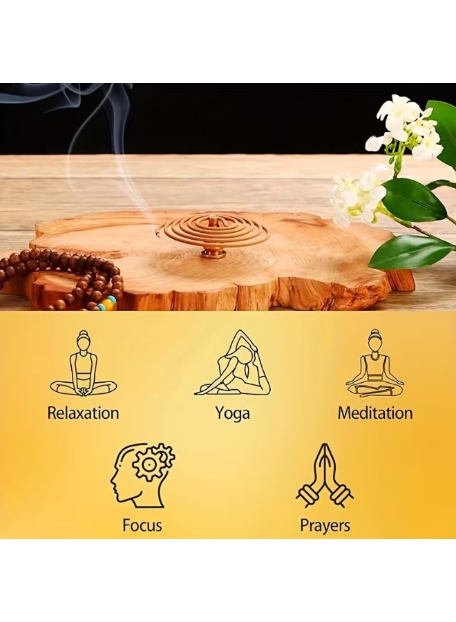 Incense Coils | ViviRasmi | Jasmine Incense |120 Piceces Jasmin Scented Coils -FREE CERAMIC INCENSE BURNER (Coils) - Image 3