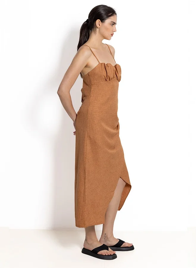 شايبس DETAILED LINEN BLEND DRESS
