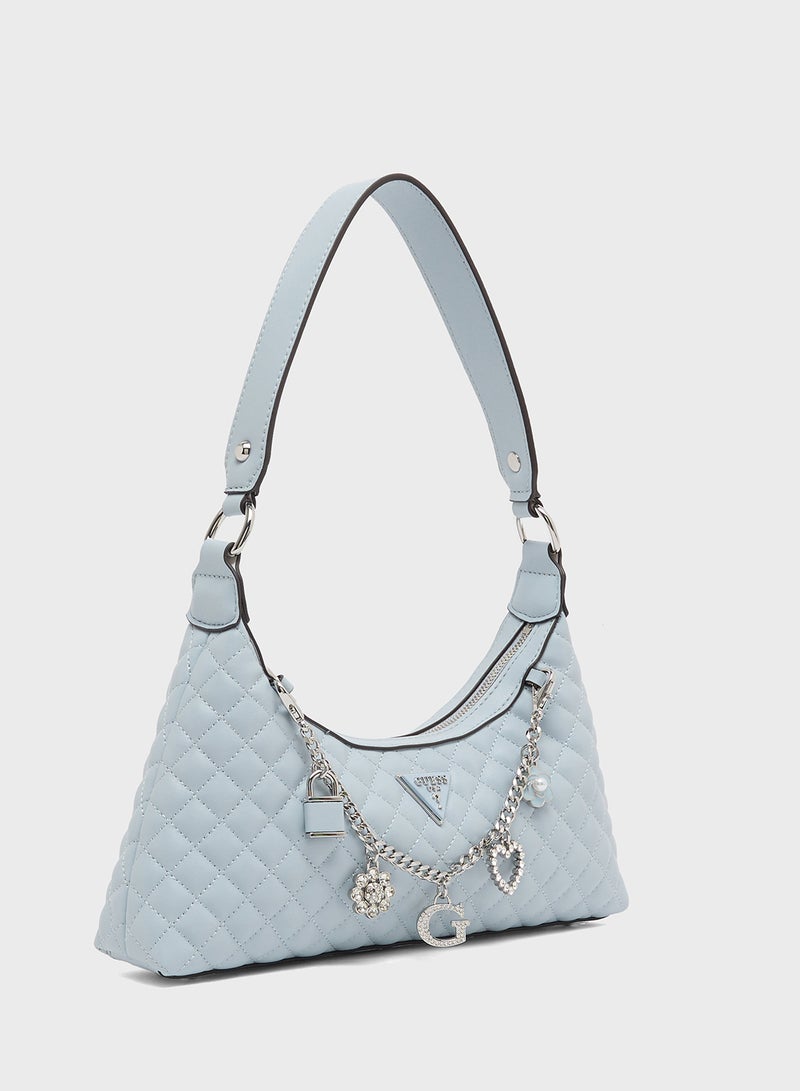 GUESS Everlee Top Zip Shoulder Bag  - Image 3