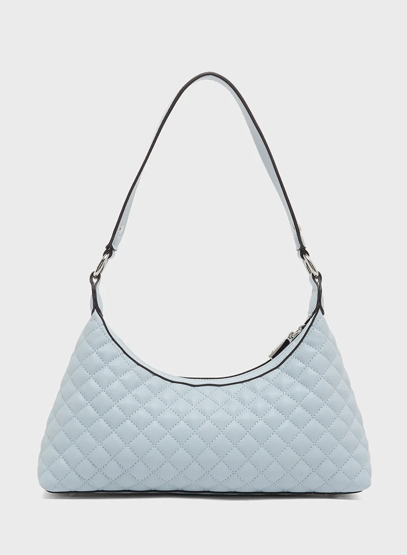GUESS EVERLEE TOP ZIP SHOULDER BAG
