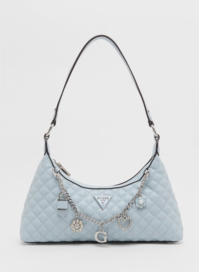 GUESS Everlee Top Zip Shoulder Bag  - Image 1