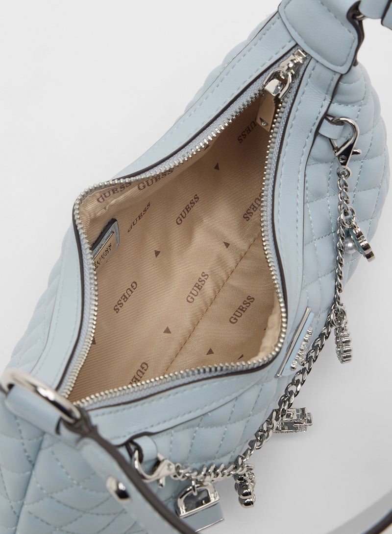GUESS Everlee Top Zip Shoulder Bag  - Image 5