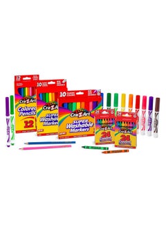 Cra-Z-Art Markers, Crayons, Colored Pencil Back To School Bundle For K-2Nd Grade  - Image 1