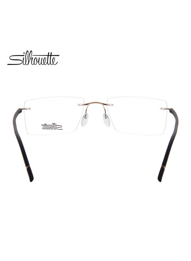 Silhouette إطار نظارات بصري خفيف الوزن من التيتانيوم بدون إطار للرجال والنساء 5567 سيلويت لنظارات طبية لقصر النظر - Image 2