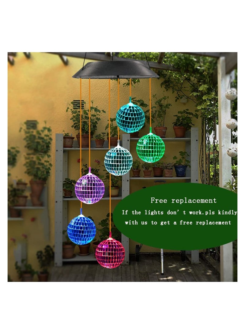 SYOSI SYOSI Solar Wind Chime for Porch Decor, Outdoor Solar Lights Garden Decor, Gifts for Women Mom Grandma  - Image 3