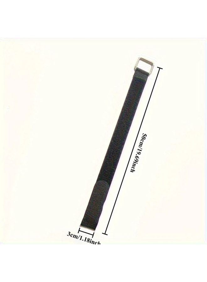 Heavy Duty Black Braided Belt 1 18x19 69 Inch Adjustable Strap For Industrial Medical Outdoor - Image 1