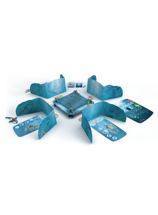 Sit Down! Dive Board Game - Unique Transparent Ocean Cards, Push Your Luck, Catch a Ride on a Sea Turtle or Dolphin - First to 23 Points Wins, 1-4 players, 20-30 mins, Ages 8+ - Image 2