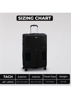 TACH Connectable Luggage 28" Large Size Spinner Luggage with TSA Locks Hard Shell Patented Built-In Connecting System Easily Links 6 Bags  - Image 3