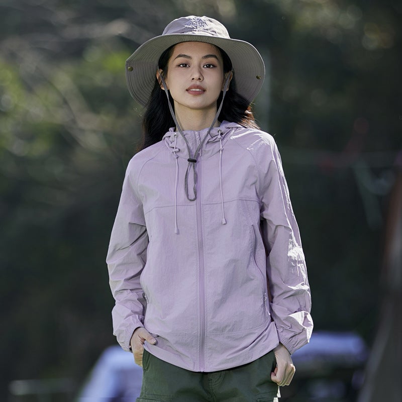 Generic Lightweight Sun Protection Clothing for Women, Breathable Mens Sun Protection Clothing, Lightweight Mountain Outdoor Sun Protection Jacket, Summer Work Clothes Customization Lotus root pink/purple/unisex code 
